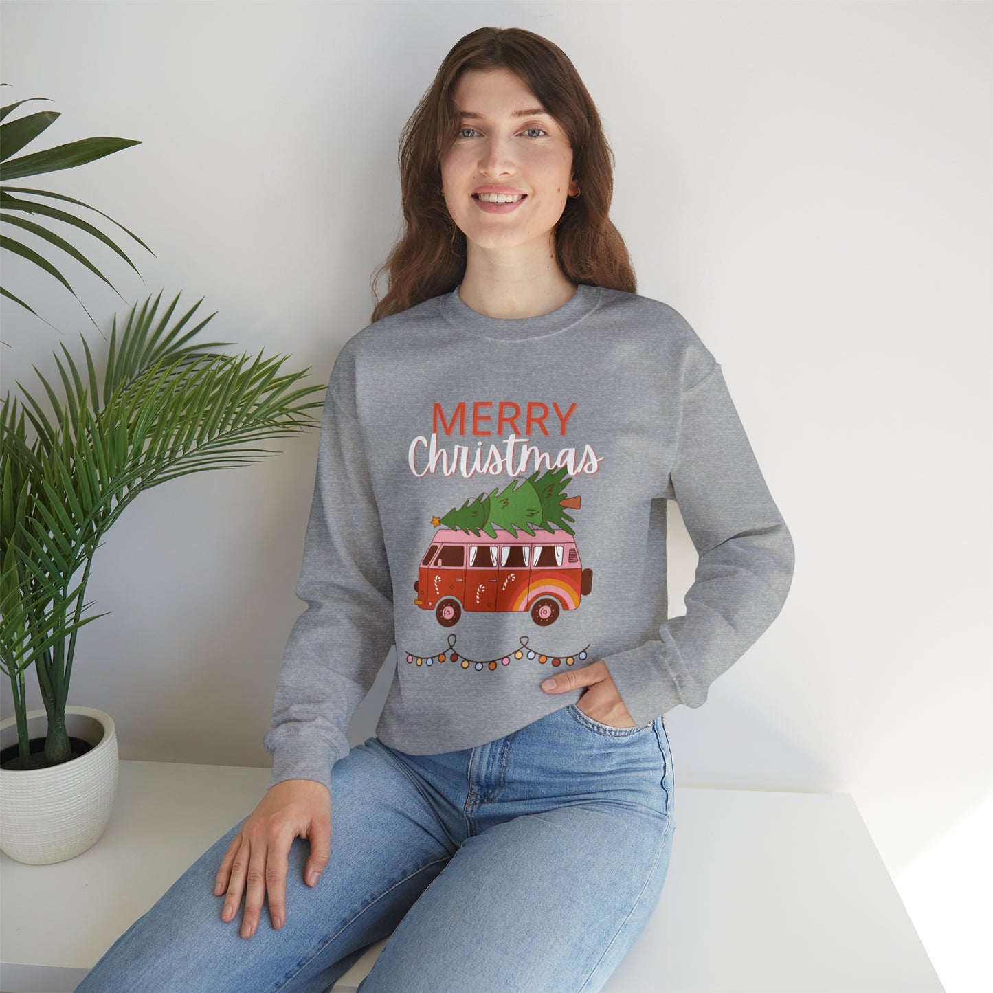 Merry Christmas Unisex Heavy Blend™ Crewneck Sweatshirt